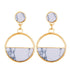 New Luxury Elegant Geometric Shell Dangle Earrings For Women In Round Small Drop Design