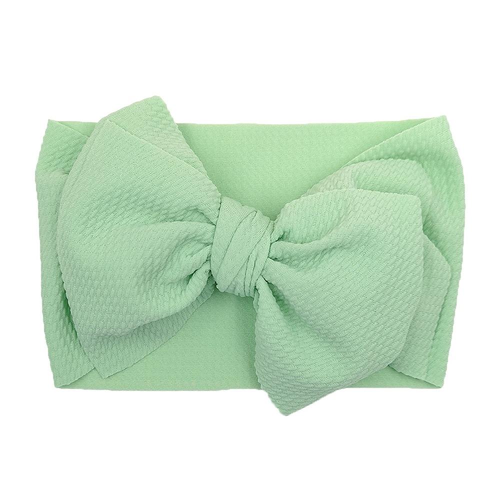 Baby Girls Headband Toddler Big Bow Hairband Cute Solid Stretch Turban For Baby Girls In Modern New Style