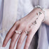 Punk Cool Hip Hop Multi-layer Adjustable Chain Four Fingers Open Alloy Women Rotate Rings for Women Jewelry Party Gift