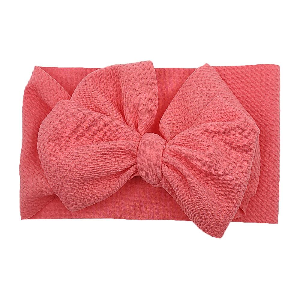 Baby Girls Headband Toddler Big Bow Hairband Cute Solid Stretch Turban For Baby Girls In Modern New Style