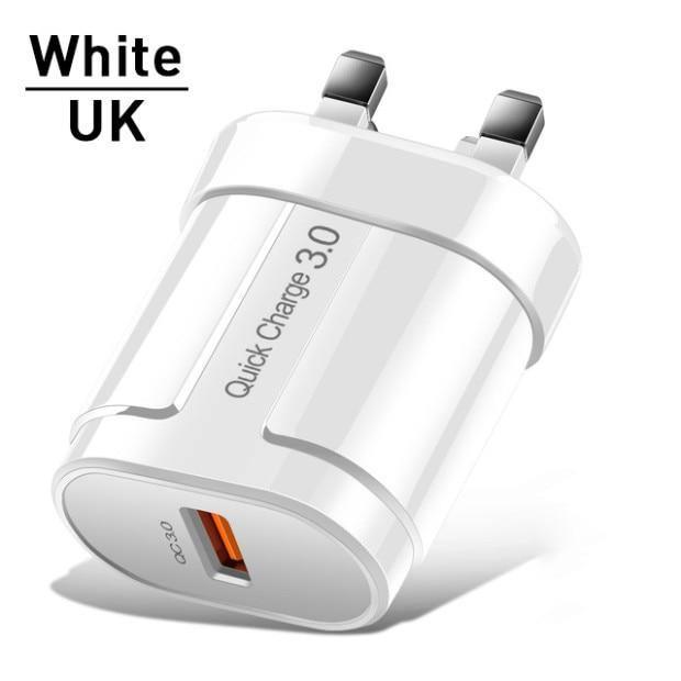 Quick Charge QC 3.0 USB Charger Universal Mobile Phone Charger Wall Fast Charging Adapter