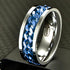 Luxury Chain Cool Stainless Steel Rotatable Men Ring High Quality Spinner Chain Punk Men Jewelry Style for Party Gift