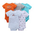 5PCS/SET Baby Bodysuit Newborn Clothes Short Sleeve Cotton Unisex Body Clothing Pajams for Kids