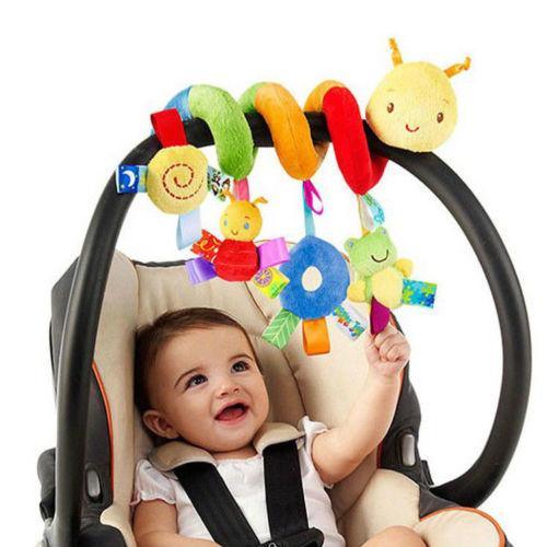 Cute Activity Spiral Crib Stroller Travel Hanging Toys Baby Rattles Toy Colorful For Kids and Baby