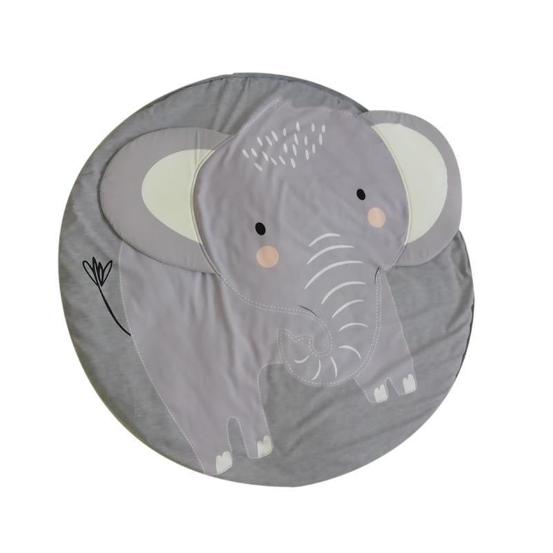 Creative Elephant Design Baby Play Mat  Round Carpet Cotton Animal Play Mat Newborn Infant Crawling Carpet For Baby Kids