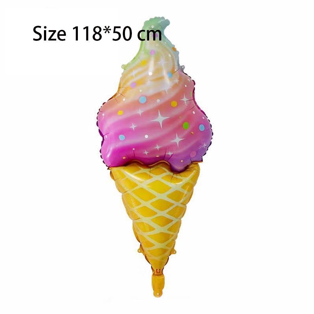 Big Heart Luxury  Decorations Ballons and  Donuts Lip Stick Ice Cream and Rainbow Style Balloons For Kids  Baby and Birthday Decorations Inflatable Helium