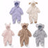 Newborn Winter Bear Baby Animal Coral Fleece Warm Romper Winter Costume Rompers Jumpsuit for Baby Boys/Girls