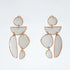 New Modern Irregularity Resin Flower Drop Earrings Stylish Wedding Jewelry For Women Handmade Elegant Earring