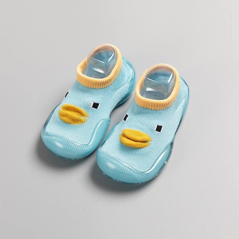 Children Anti-slip Shoes Newborn Baby Girl Cotton Non-slip Floor Socks Baby Boy Rubber Cartoon Indoor Socks Infant Shoes