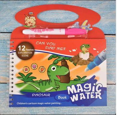 Montessori Coloring Book Doodle & Reusable Magic Pen Painting Drawing Board For Kids Baby Educational Birthday Toy