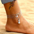 Crystal Luxury Anklets For Women Gold Silver Color Bohemian Brecelet Anklet For Leg  Strap Jewelry