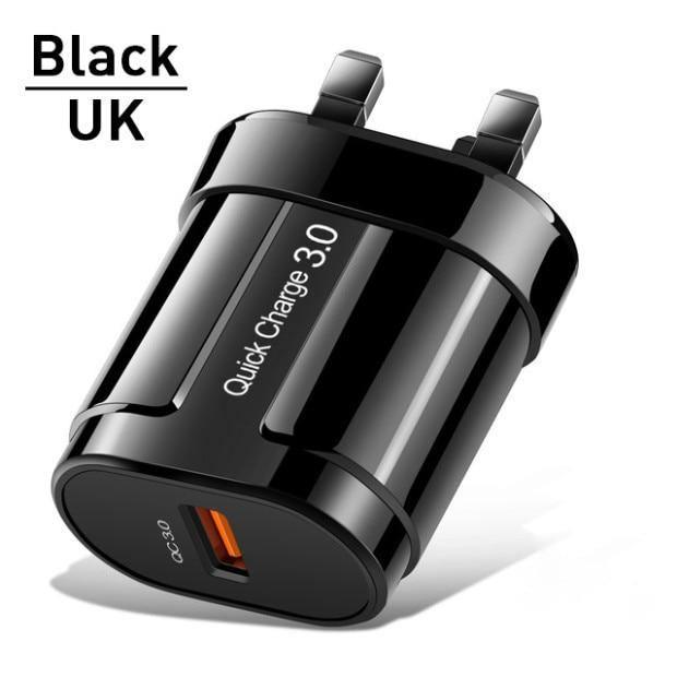 Quick Charge QC 3.0 USB Charger Universal Mobile Phone Charger Wall Fast Charging Adapter