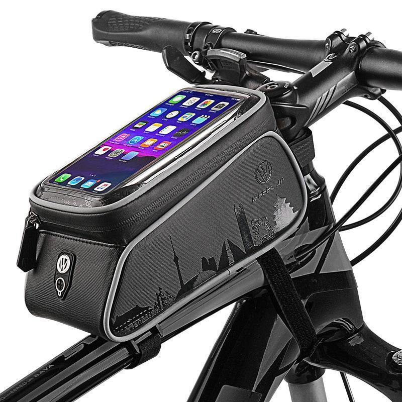 Black Waterproof Bicycle Phone Holder Bag Accessories Mobile Phone Stand Case For Bike