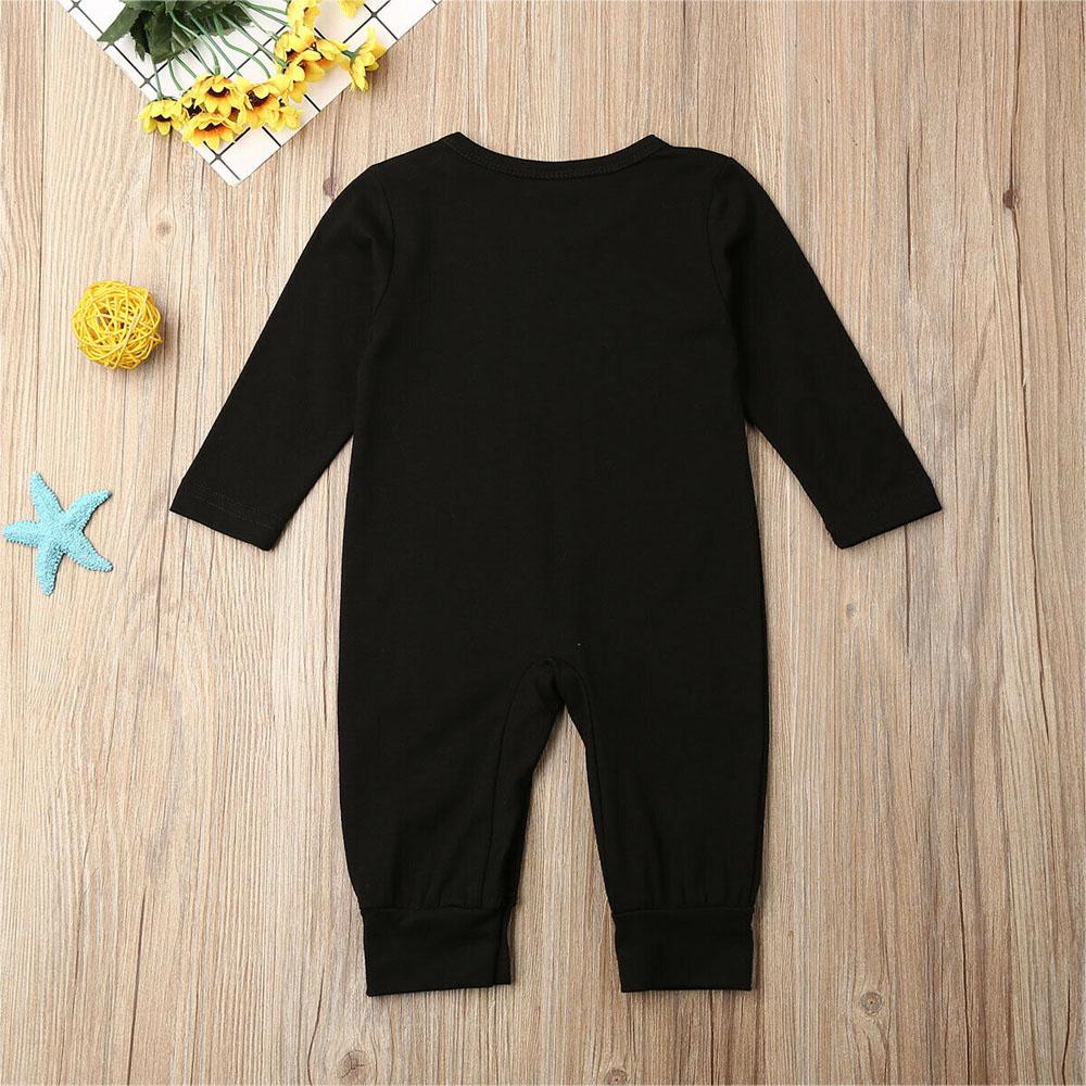 Newborn Infant Baby Girls Boy Top Romper Jumpsuit Bodysuit Comfy Outfits With Text Little Brother For Boys