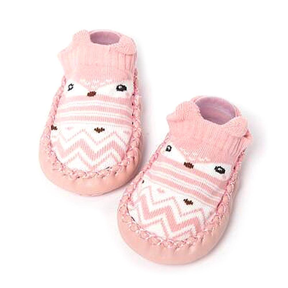 Modern Elegant Baby Girls & Boys Autumn Winter Cotton Soft Sole Cartoon Shoes Socks For Baby Kids