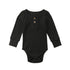 Newborn Infant Baby Girl Boy Ribbed Bodysuit  Ruffle  Long Sleeve One-Pieces Solid Jumpsuit Outfits For Girls