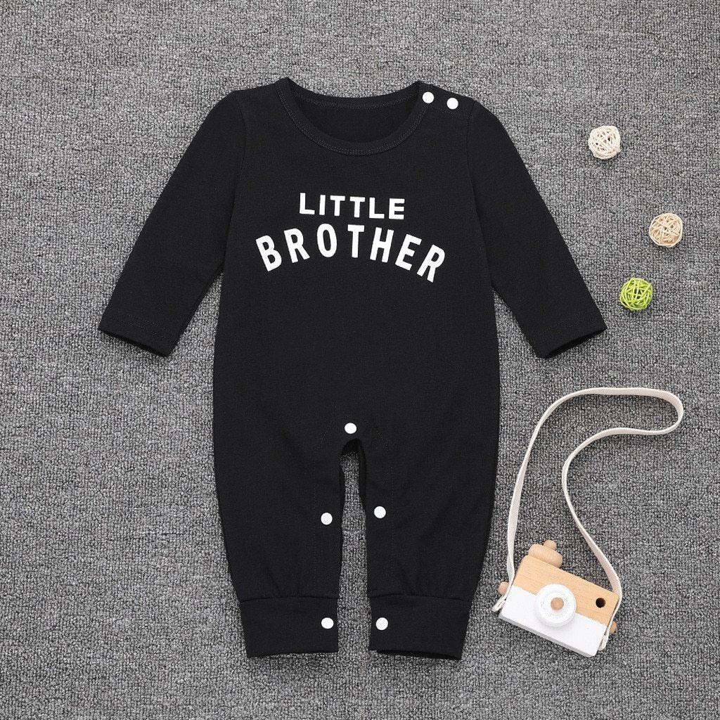 Newborn Baby Button Letter Long Sleeve Romper / jumpsuit for baby girls and boys.