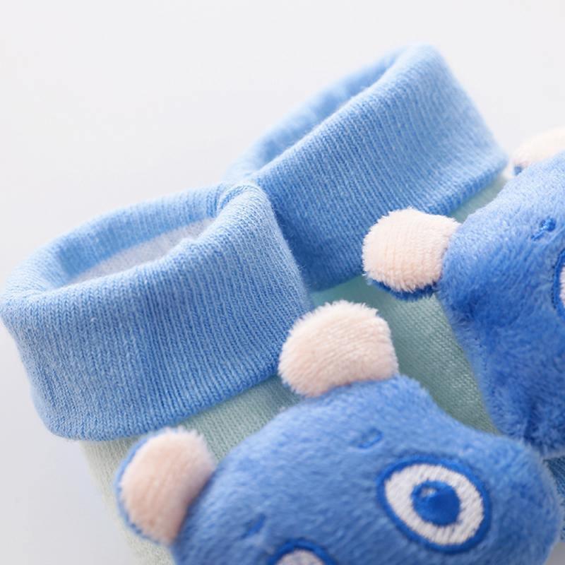 Cartoon Newborn Baby Toddler Floor Non-slip Socks Cotton With Bell Doll Baby Girls & Boys Soft Shoes For Kids