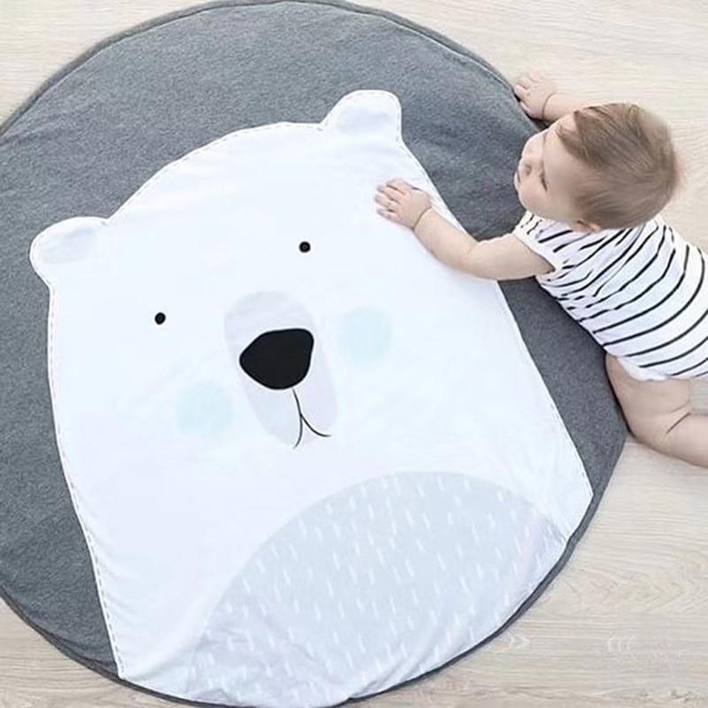 Cartoon Baby Play Mats Pad Toddler Kids Crawling Round Carpet Rug Toys Mat For Children Room In elegant Modern Design