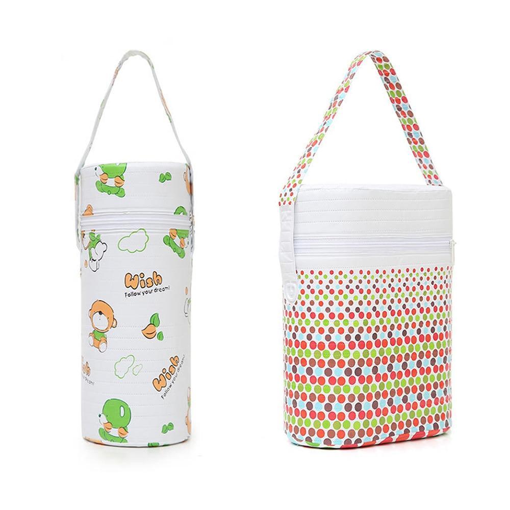 Cartoon Baby Bottle Portable Insulation Bags Mummy Handbag For Milk Thermal Food Warm Bags