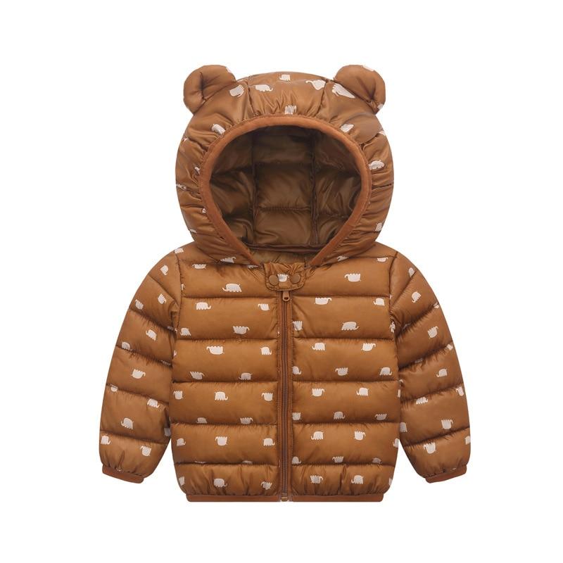 Modern Winter Baby Girls Jackets For Kids Warm Hooded Outerwear Baby Boy Jacket / Coat For Boy and Girls