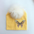 Fashion Baby Cap With Butterfly Toddlers Infant Bonnet Baby Hat For Boys and Girls Travel Hat Cap