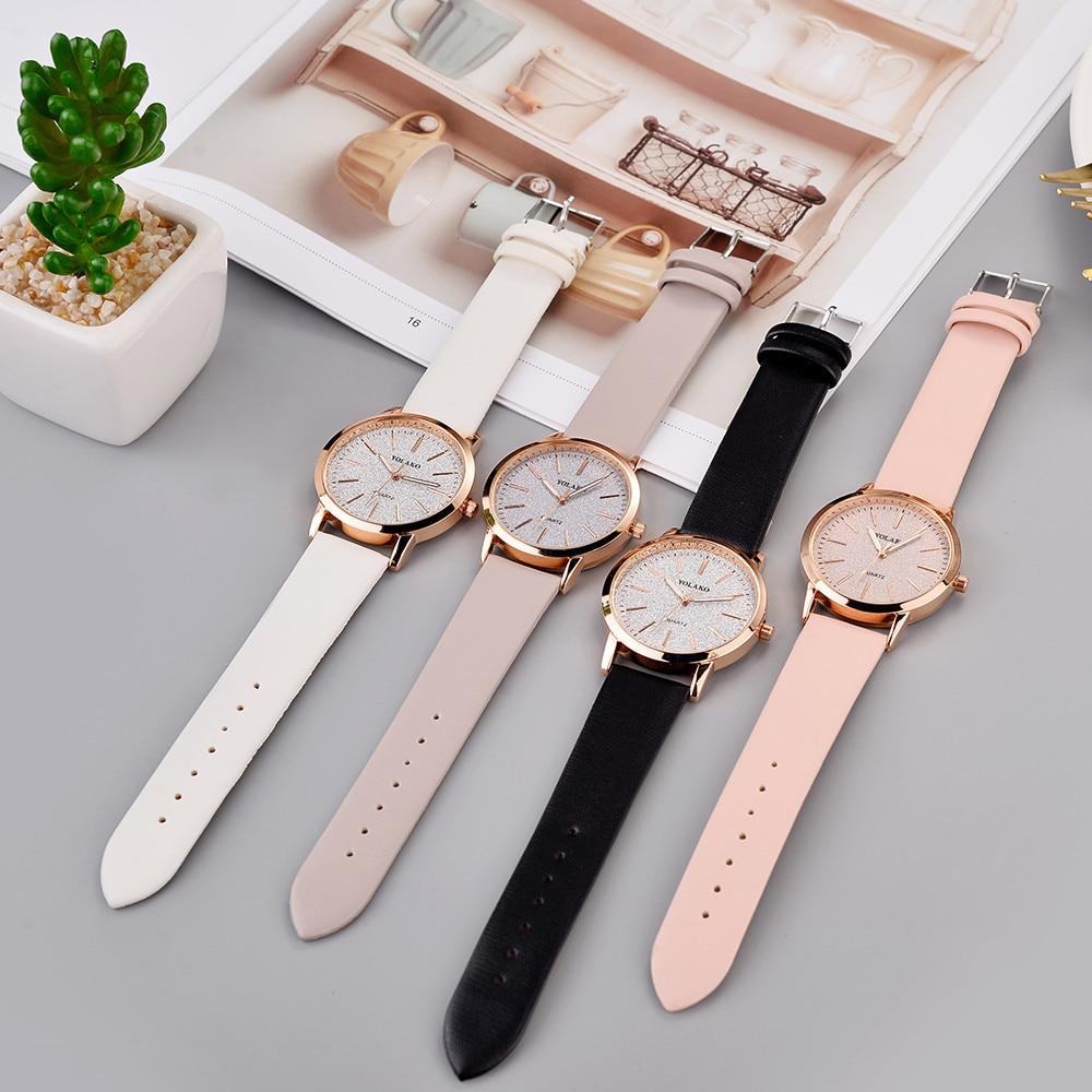 New Luxury Leather Quartz Women's Watch Ladies Fashion Watch Women Wristwatch For Women and Girls