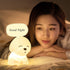 Dog LED Night Light Touch Sensor Remote Control Colors  USB Rechargeable Silicone Puppy Lamp For Children Kids Baby Perfect Gift