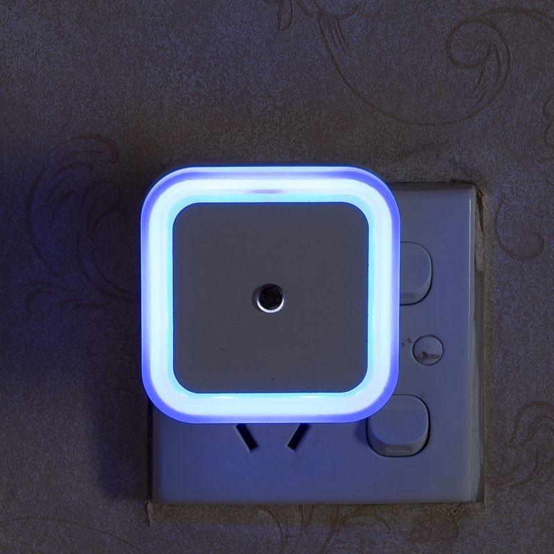 STEVVEX Wireless Sensor LED Night Light with  EU and  US Plug Mini Square Night Lights For Baby Room Bedroom Corridor Lamp multi purpose