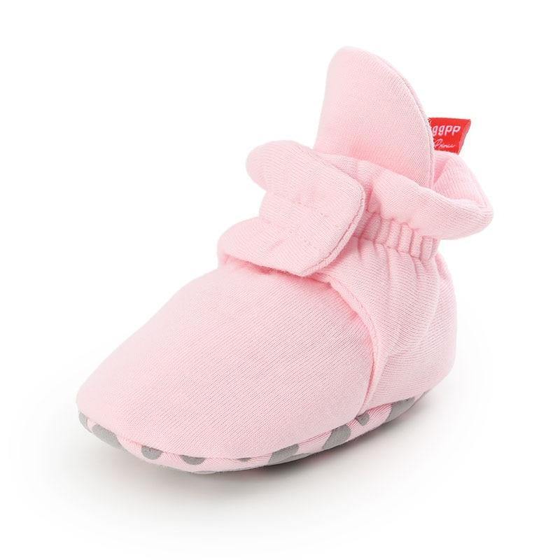 Stylish Baby Boy Girl Socks Toddler Shoes Solid Prewalkers Booties Cotton Winter Soft Anti-slip Warm Newborn Infant Shoes