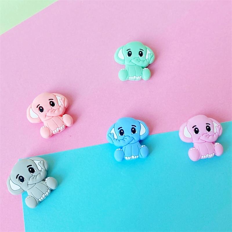 2pc Silicone Elephant Teether  Baby Silicone Chew Charms Baby Teething Gift Toddler Toys Unique Design