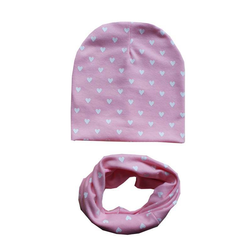 Modern Children Hat Scarf Set Camouflage Print Cotton Baby Beanie Collar for Baby Boy/Girl Cap Kids Warm Hats Scarves Design