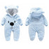 Newborn Winter Hoodie Baby Rompers Outwear Infant Baby Jumpsuit 3M -12M For Girls and Boys Winter Romper