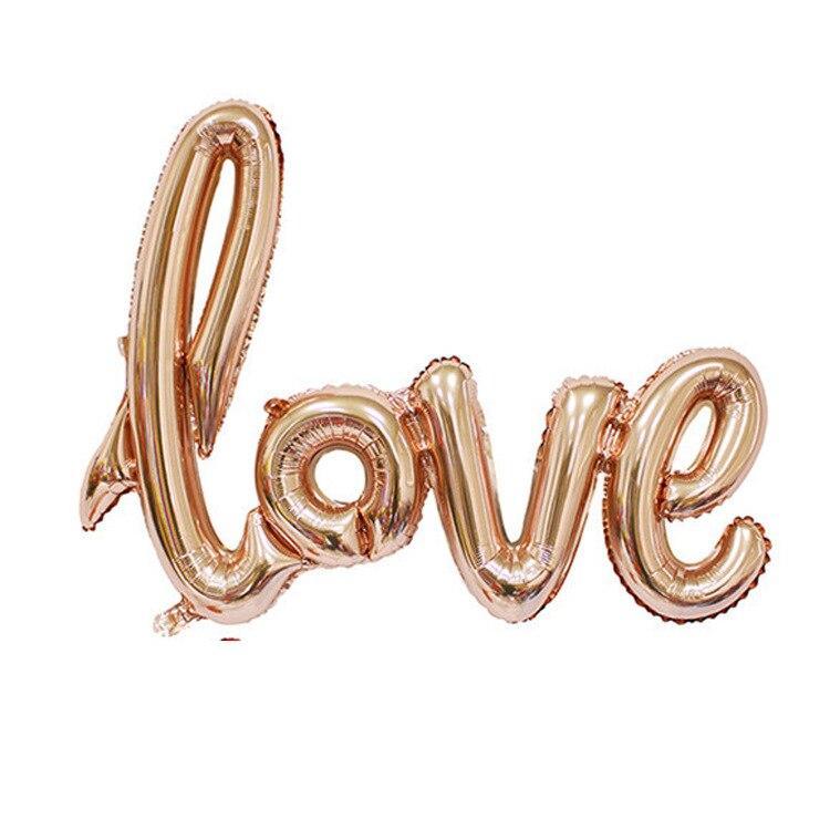 108cm LOVE Letter Foil Balloon For Wedding Valentines Anniversary  Birthday Party Decoration In  Luxury Style A class