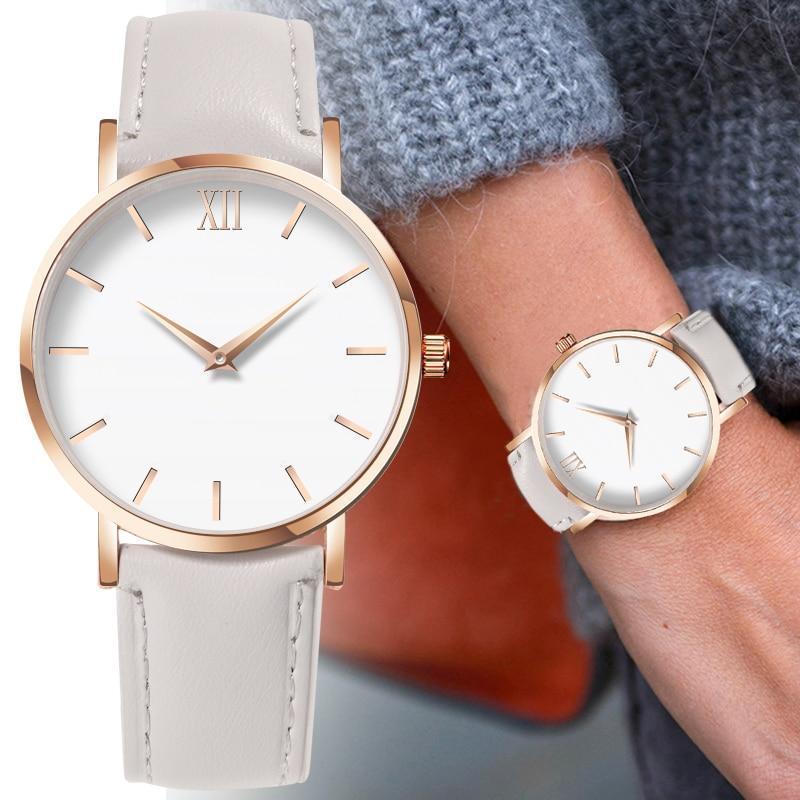 New STEVVEX Fashion Simple Women Watches Woman Ladies Casual Leather Quartz Watch For Women and Girls