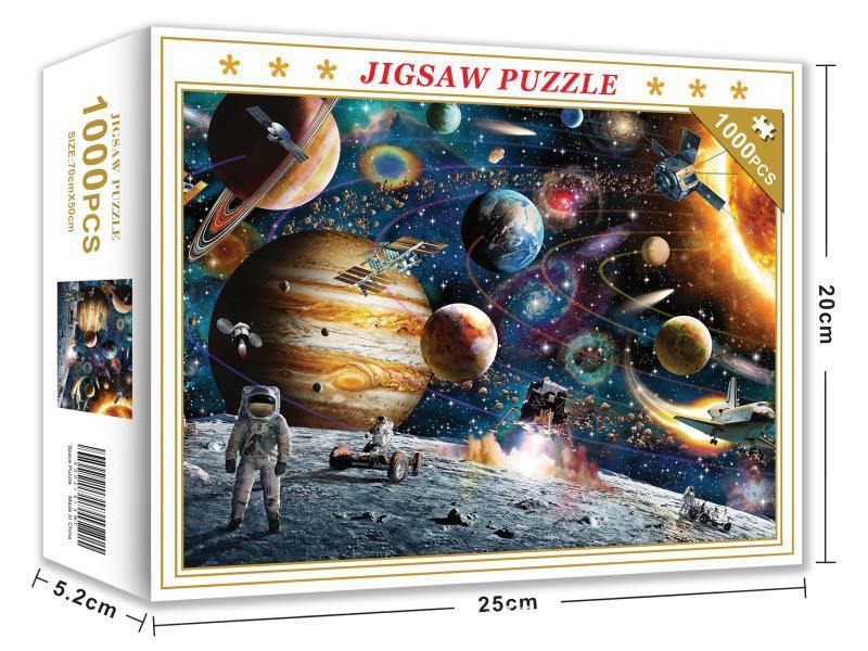 Puzzles 1000 Pieces Wooden Assembling Picture Space Travel Puzzles Toys For Adults Children Kids Home Games