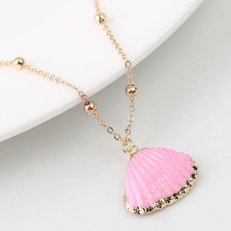 Boho Conch Shell Necklace Shell Gold Shell Chain Necklace Women Seashell Choker Necklace Pendants Jewelry Bohemian Female