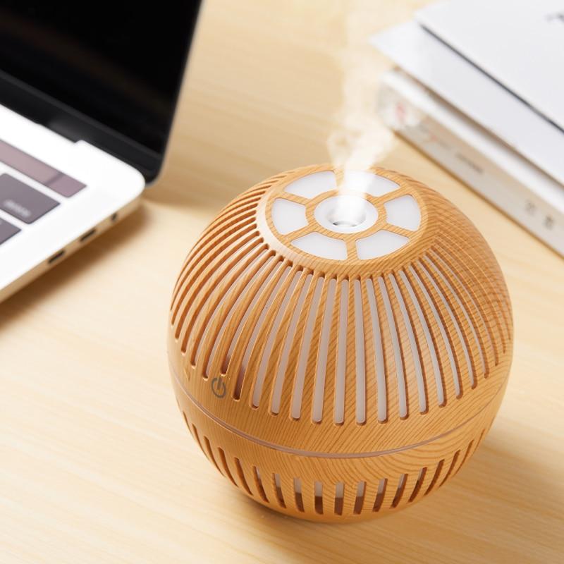 Mini USB Aroma Essential Oil Diffuser Ultrasonic Air Humidifier Mist Maker Aroma  7 Color LED Light Home Office