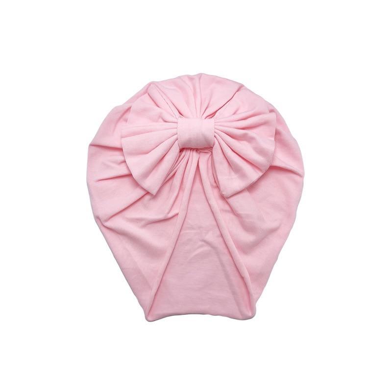 Luxury Modern Baby Headband Hat Bowknot Print Cotton Stretchy Turban Headband Infant Head Wrap Beanie Hat  For Babies and Kids