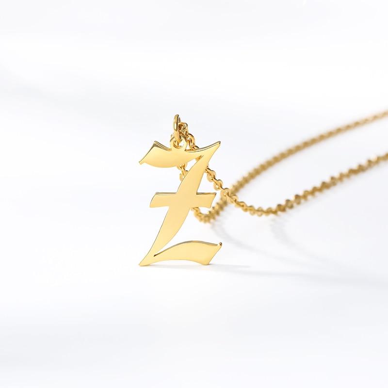 Women Gold Chain Letter Necklace Stainless Steel Perfect Gift For Girls Luxury Jewelry Style