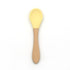 2PCS  Bamboo Training Spoons Organic Soft Baby Feeding Silicone Tip Spoon Scoop Easy Grip Handle Toddlers Infant Gifts For Parents And Baby Boys Or Girls