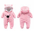 Newborn Winter Hoodie Baby Rompers Outwear Infant Baby Jumpsuit 3M -12M For Girls and Boys Winter Romper