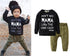 Newborn Baby Boy Clothes Set Long Sleeve Letter Like A Boss T-shirt , Pants Infant Clothing Set For Baby