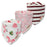 3PCS Comfortable Waterproof Organic Cotton Baby Burp Cloth Bandanna Scarf Bibs For Newborn Baby Boy And Girl