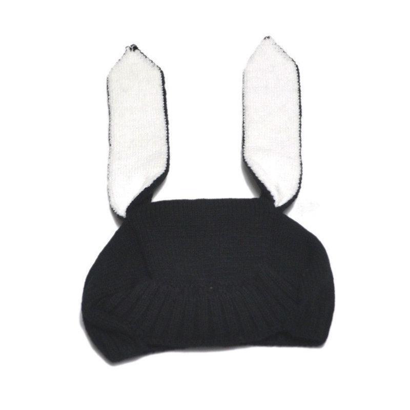 Baby Rabbit Ears Hat Infant Toddler Knitted Caps for Baby Bunny Beanie Hats Accessories