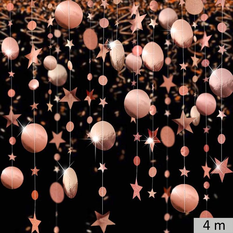 Birthday Balloons Foil Number Ballon Banner Party Decorations  Rose Gold