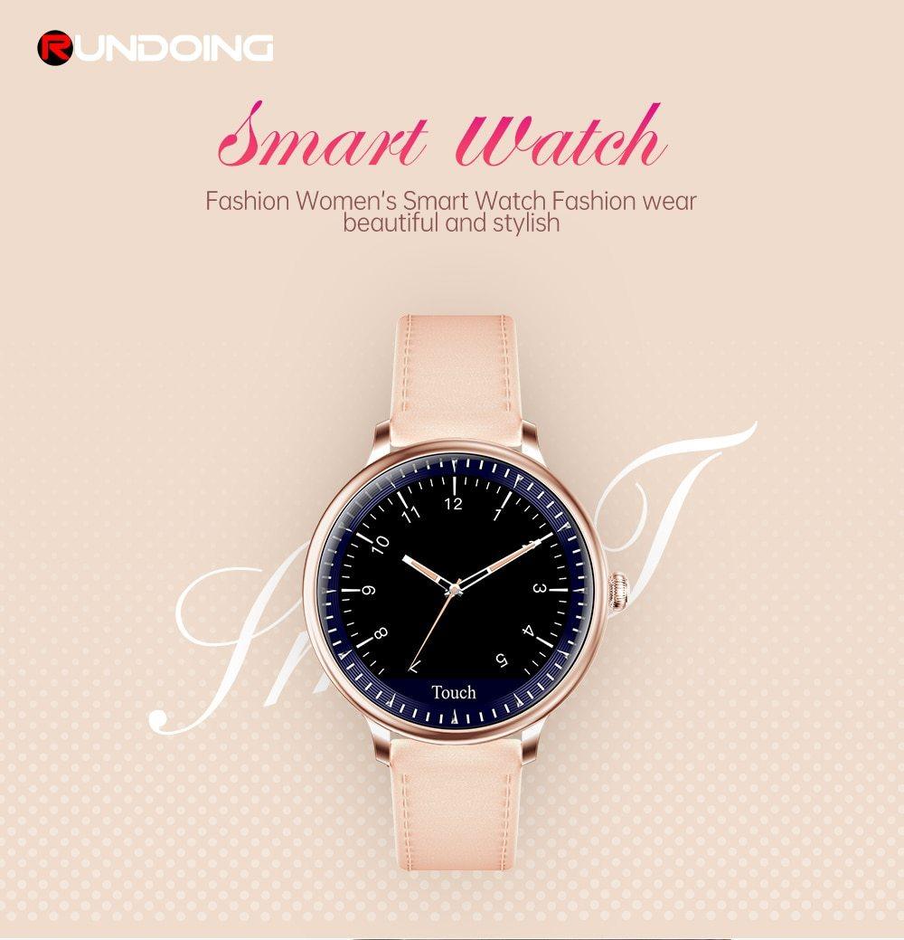 Luxury Modern Stylish Women Smart Watch With Round Screen Smartwatch For Girl Woman and Ladies With Heart Rate Monitor Compatible For Android and IOS Sistems