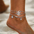 Handmade Fashion Colorful Seed Beads Shell Ankle Bracelet for Women Foot Leg Jewelry Brecelets