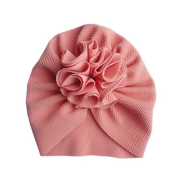 Flower Baby Hat Soft Cotton Hat Turban for Baby Girl Infant Toddler Newborn Baby Cap Headwraps