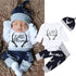 Newborn Baby Boy Clothes Costume Little Man Romper+Deer Leggings+Hat Warm Outfit Baby Boy Infant Clothes In elegant Modern Design